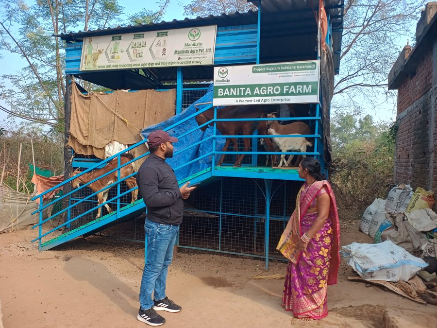 Researcher interviewing a woman-led rural enterprise owner